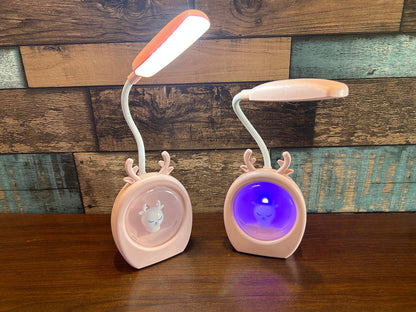 Reindeer Color Changing LED Lamp – USB Rechargeable Night Light for Home Décor