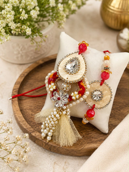 HB- 01 Luxury Bhai Bhabhi Rakhi Hamper | Premium Raksha Bandhan Gift Basket | Kimirica Gift Hamper