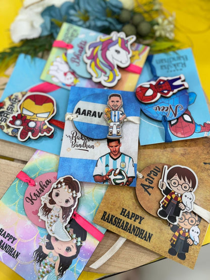 Personalised Rakhi Gift Set for Kids with Stationery Trunk, Chocolate & More– Raksha Bandhan 2025