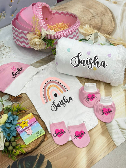 Baby’s First Rakhi Hamper – Romper, Blanket, Cap Set & Delicate Rakhi (Optional Cradle Upgrade)