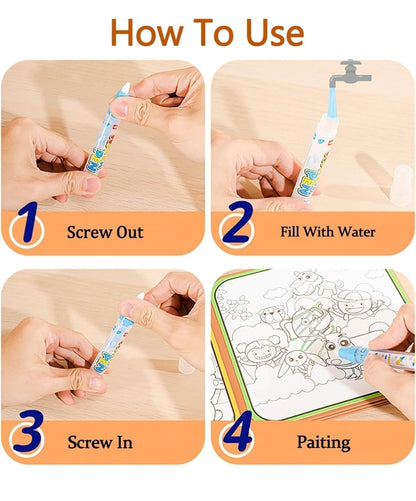 GB 33- GB 36 🎨 Raksha Bandhan Magical Water Painting Gift Set – Rakhi, Chocolates & Activity Book (Age 3+)