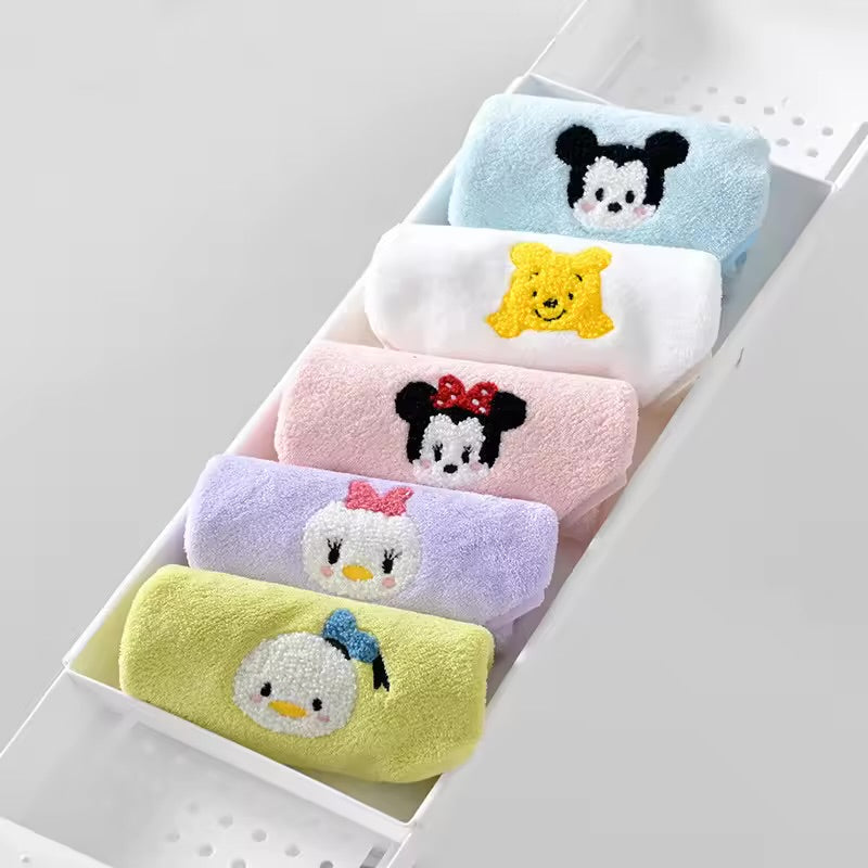 Disney-Inspired Kids Hand Towels / Napkins – Gift Set of 5 | Soft & Fun Towels for Kids & Toddlers