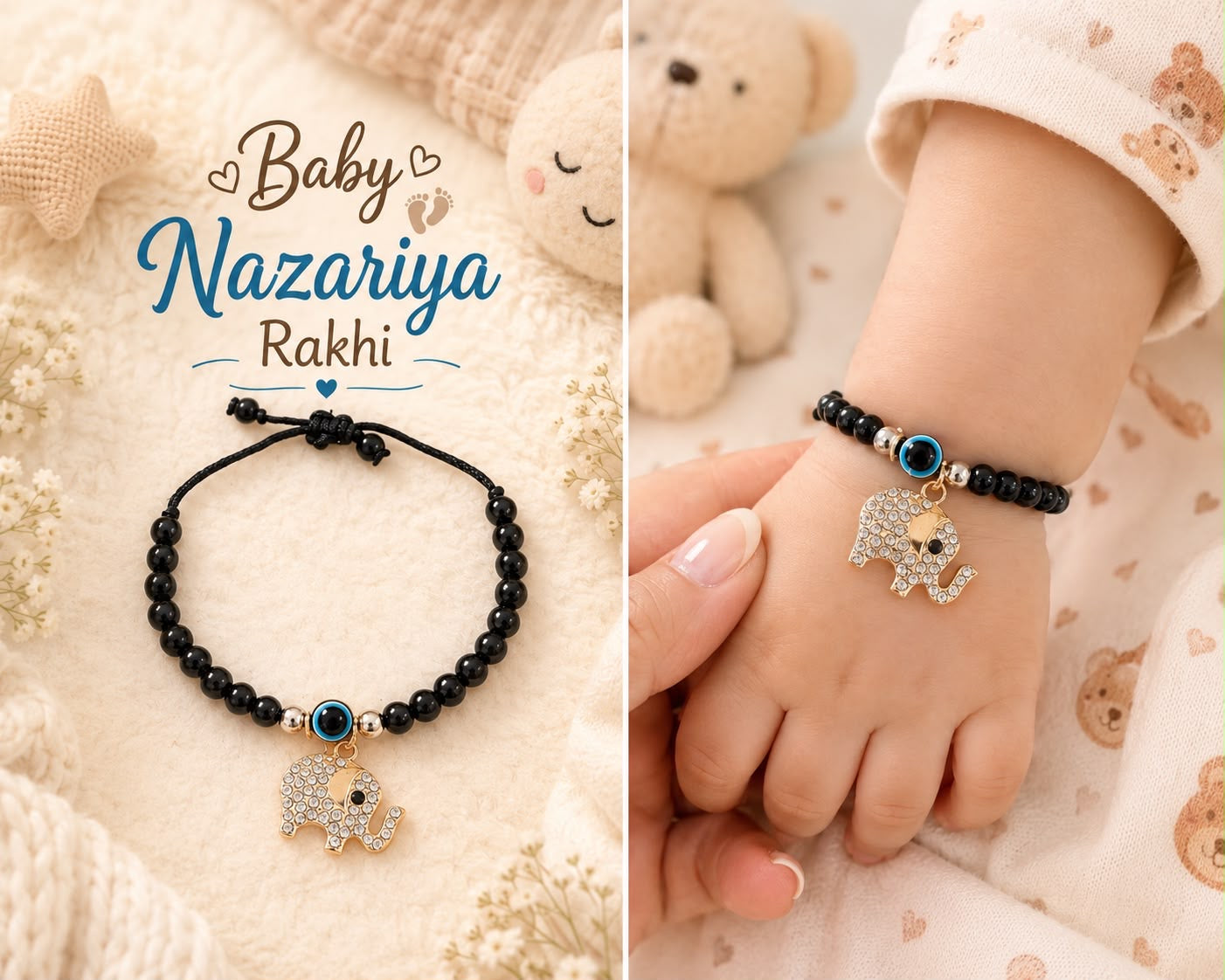 Baby Nazariya Rakhi | Evil Eye Nazariya Rakhi for Newborns, Infants & Toddlers | Kids Rakhi 2026