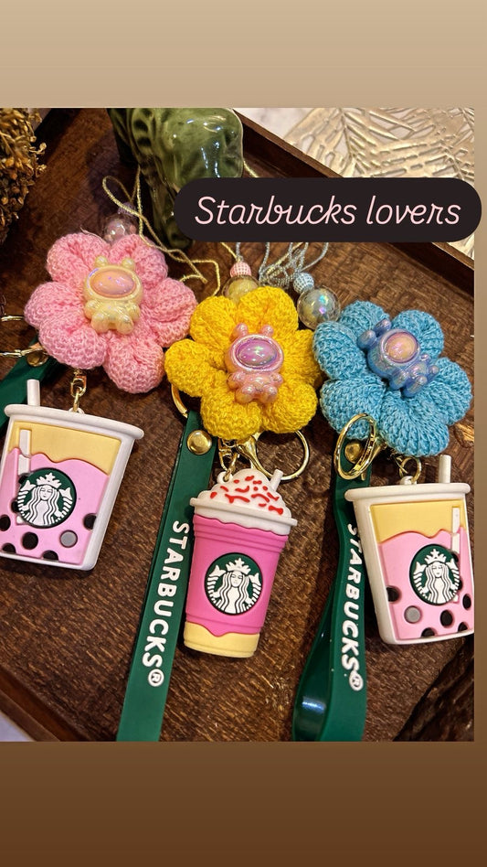 N-09 Starbucks Reusable Keychain Lumba – Quirky Rakhi for Bhabhi & Teen Girls