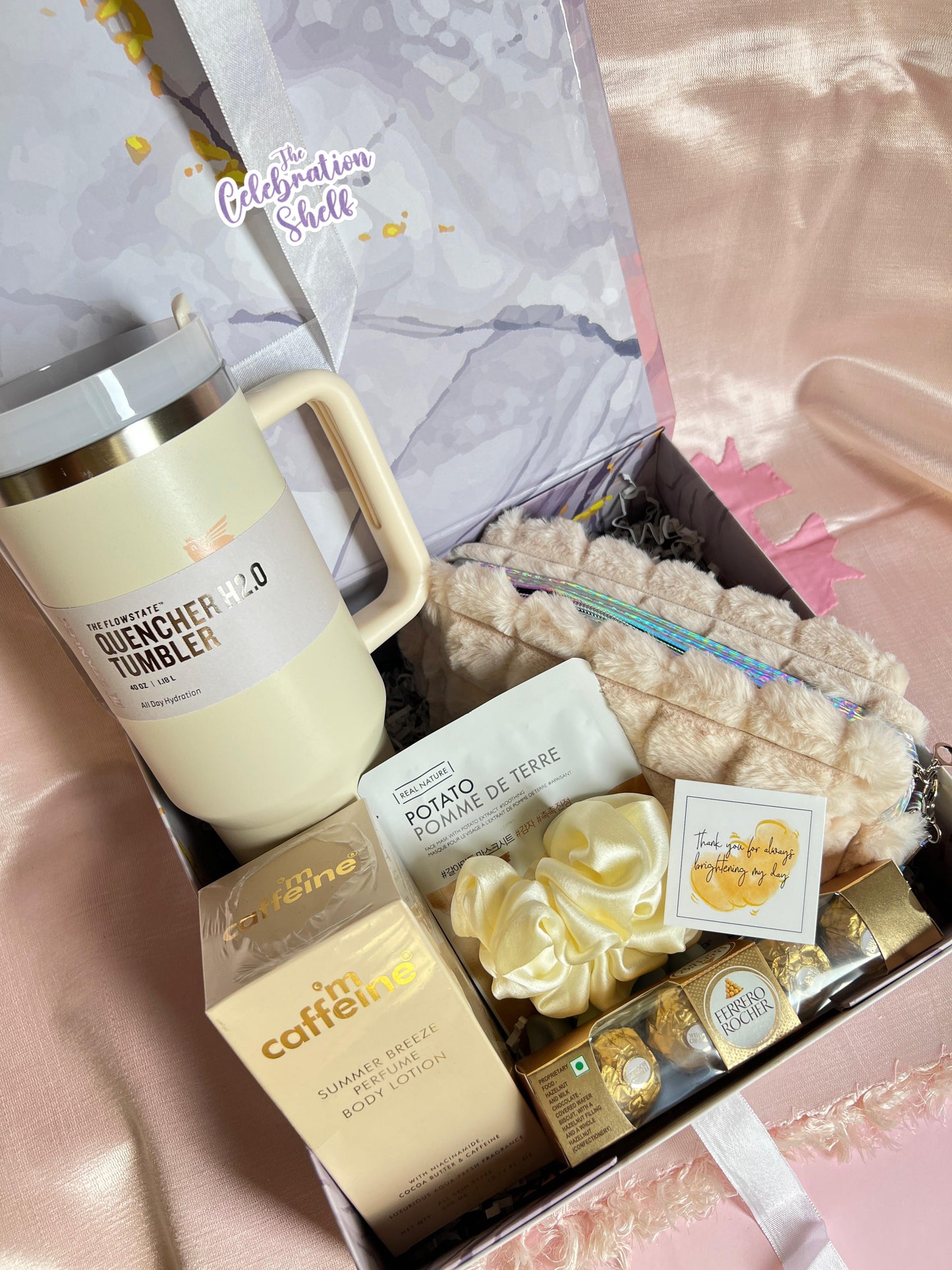 ✨ Beige Luxe Hydration Hamper – Elegant Gift Box for Bridesmaids, Sisters, Friends & Her