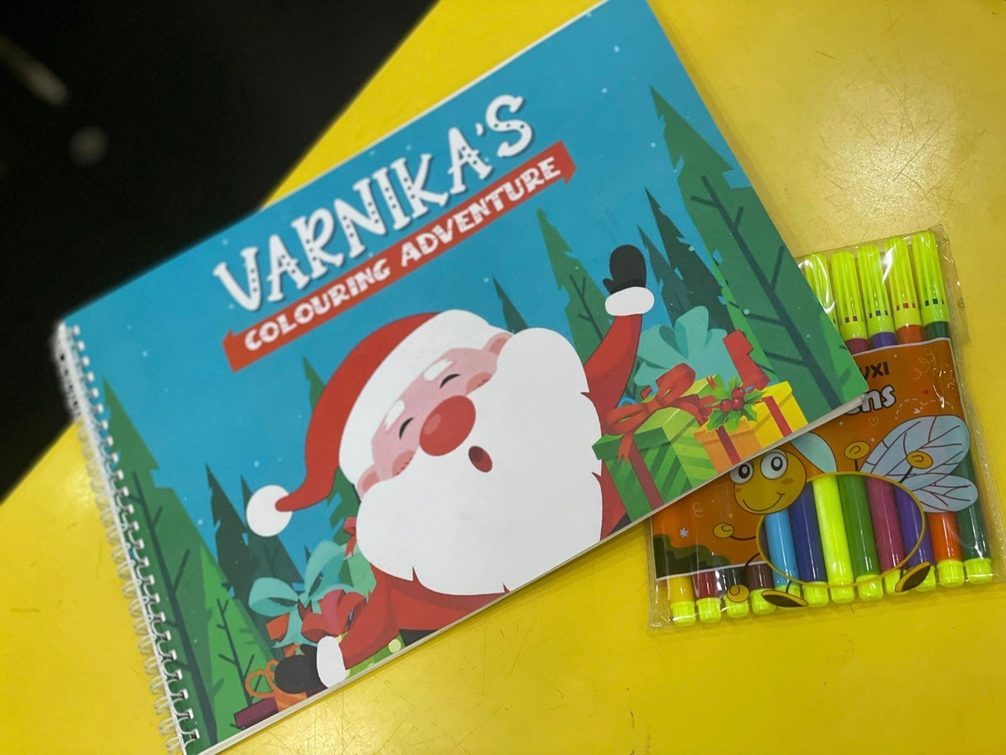 Personalized Christmas Coloring Book