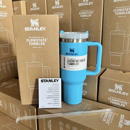 Pool Blue Stanley Quencher H2.0 1200 ML Insulated Tall Tumbler with Lid & Straw
