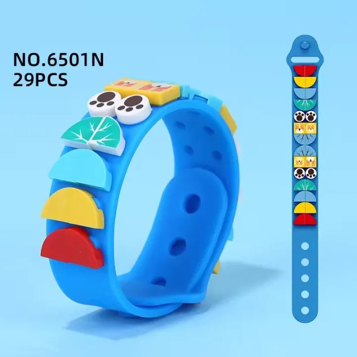 💜 Colourful Puzzle Lego Wrist Band Rakhi – Limited Edition Silicone Rakhi for Kids