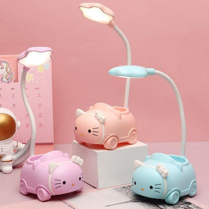 Quirky Star-Shaped USB Rechargeable Lamp – Mobile Holder & Stationery Organizer