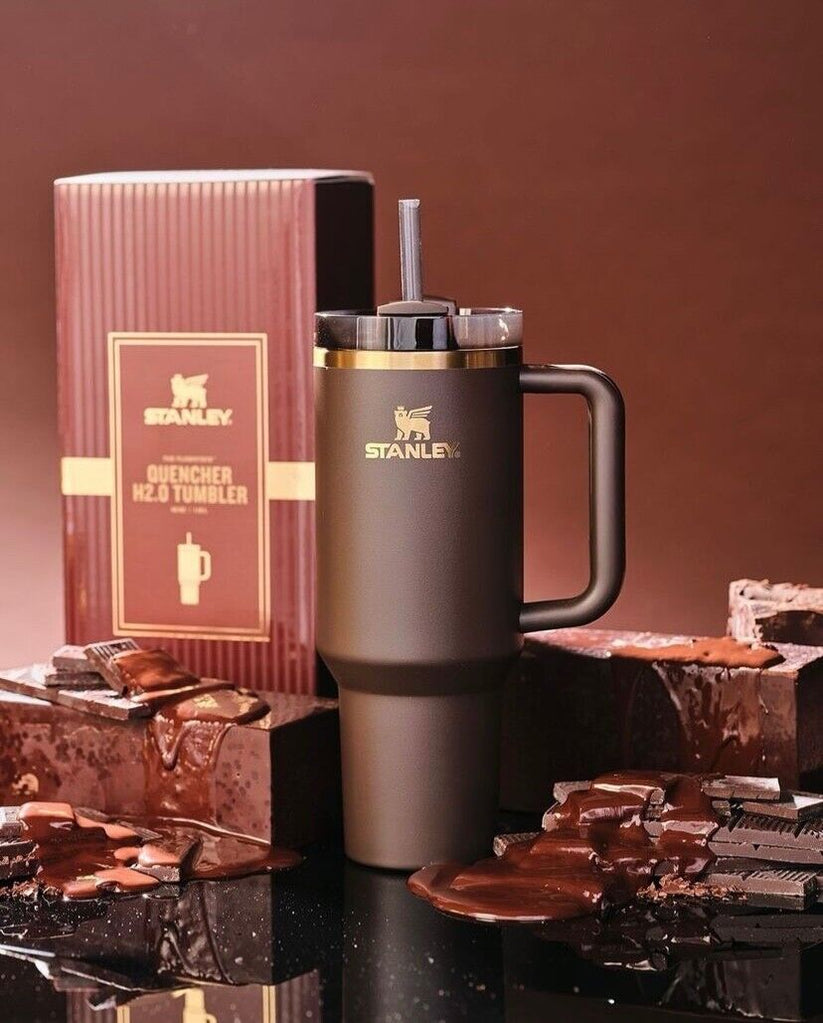 STANLEY The Chocolate Gold Quencher H2.0 Tumbler | 1.18L with Straw (4 ...