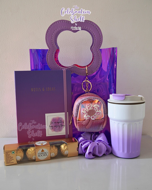Aesthetic Vibe Sister Rakhi Gift Hamper | Pastel Stationery & Mug Hamper | Rakshabandhan 2025