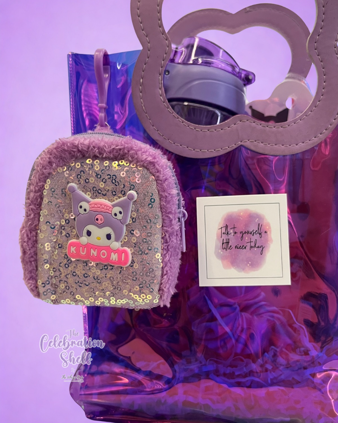 Kuromi Gift Hamper for Girls | Purple Themed Rakhi Special 2025 | Kawaii Stationery, Chocolates & DIY Set