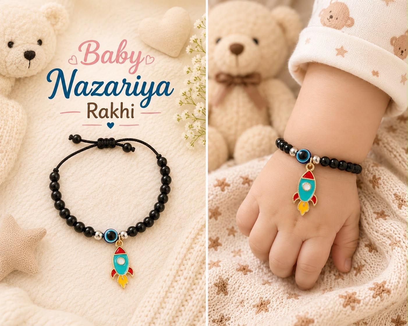SK Baby Nazariya Rakhi | Evil Eye Nazariya Rakhi for Newborns, Infants & Toddlers | Kids Rakhi 2026
