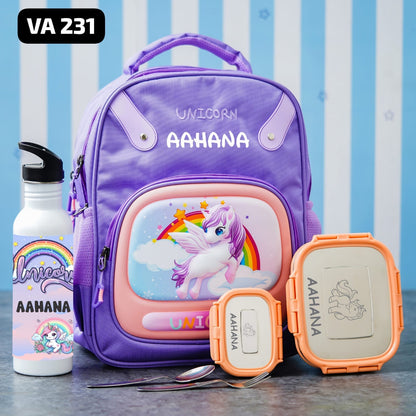 Personalized Kids Combo Set – Dino, Unicorn & Space Themes