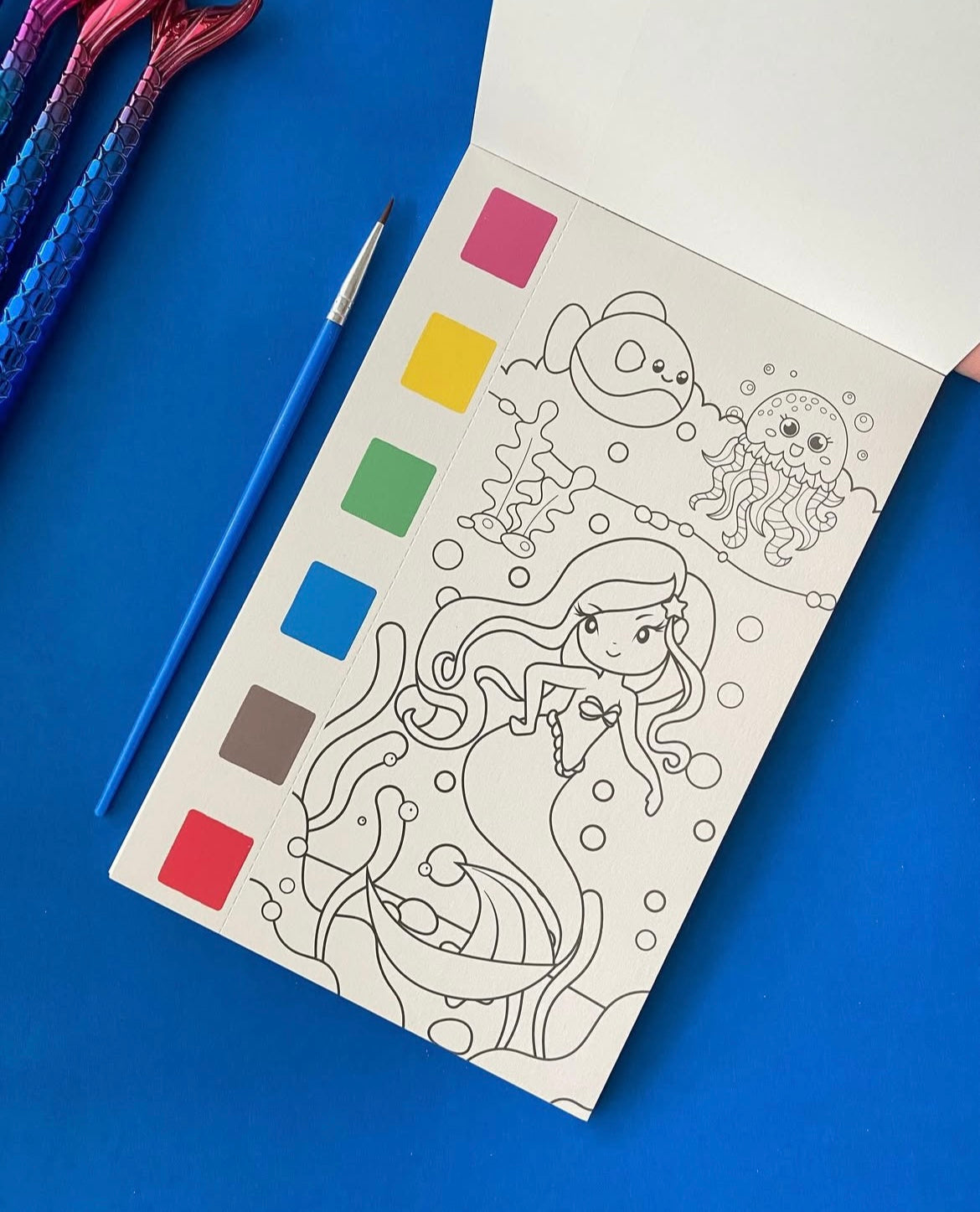🧜‍♀️ The Lovely Mermaid & Unicorn Water Painting Books