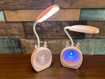 Reindeer Color Changing LED Lamp – USB Rechargeable Night Light for Home Décor