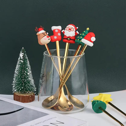 Christmas Special Stainless Steel Cutlery Set in Elegant Gift Box (Set of 2)
