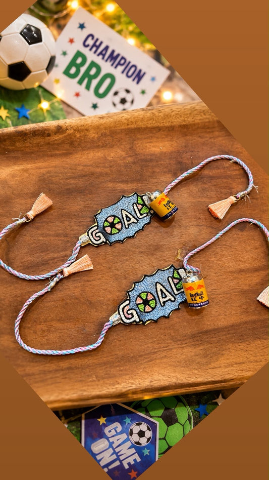 Hand Embroidered Football Rakhi | Sports Rakhi for Brothers & Nephews | Football Lover Rakhi 2026