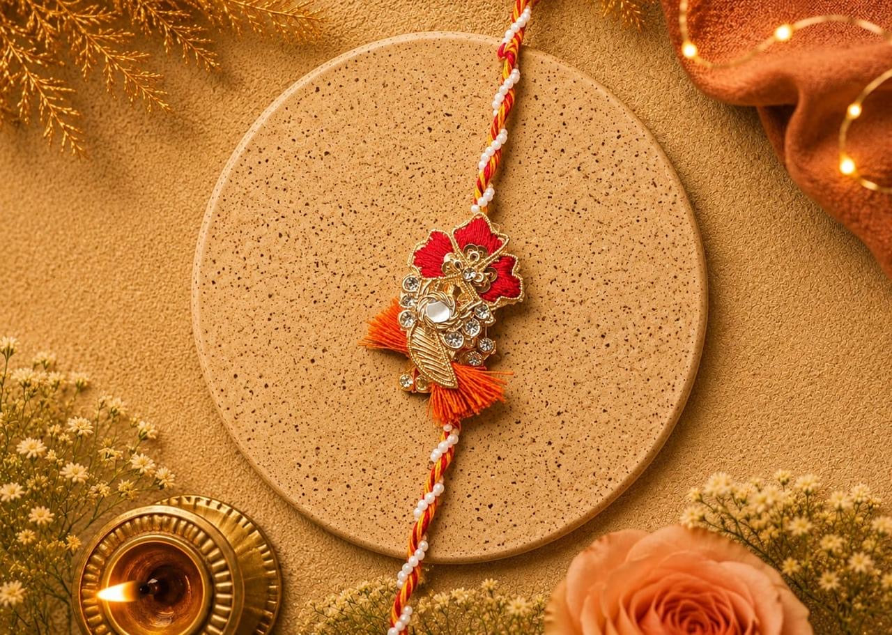 Heavy Designer Resham Work Rakhi for Brother | Handcrafted Embroidered Traditional Rakhi | Festive Rakhi 2026