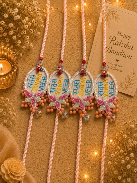 Sabse Sohna Veer Rakhi for Brother | Hand Embroidered Hamsa Rakhi | Designer Rakhi 2026