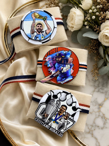 Sports Legends Spinner Rakhi for Brother | Premium Metal Spinner Cricket & Football Rakhi | Interactive Rakhi 2026