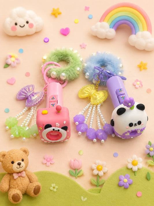 Torch Keychain Reusable Lumba Rakhi | Scrunchie Bracelet Rakhi for Little Girls | Kids Rakhi 2026