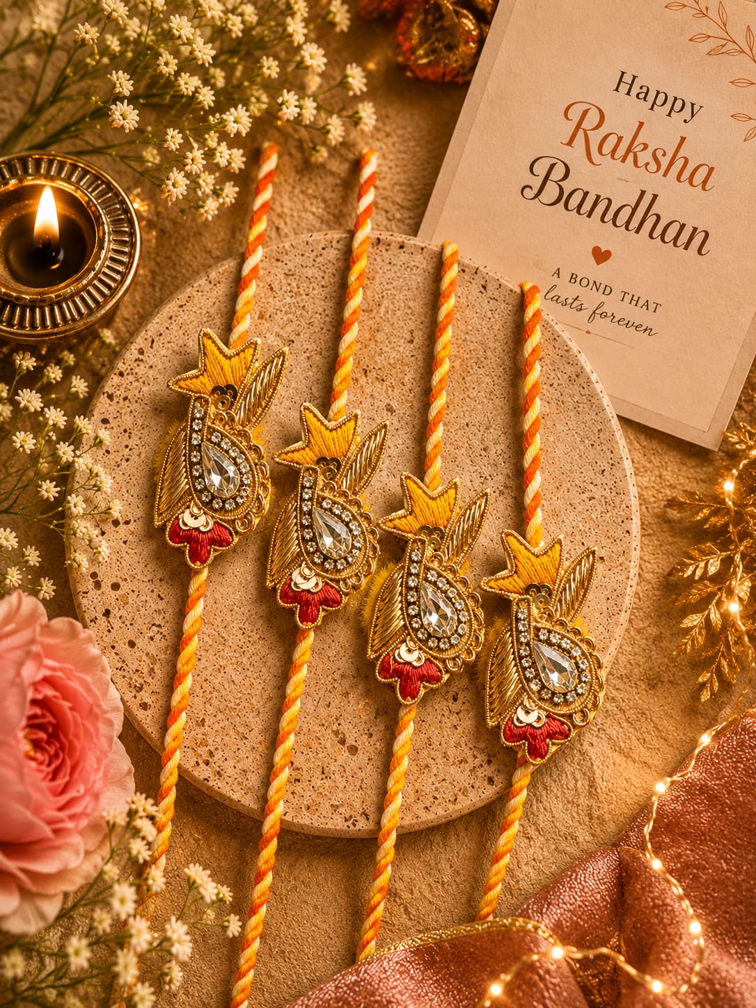 Traditional Designer Rakhi for Brother | Classic Handcrafted Festive Rakhi | Elegant Bhai Rakhi 2026