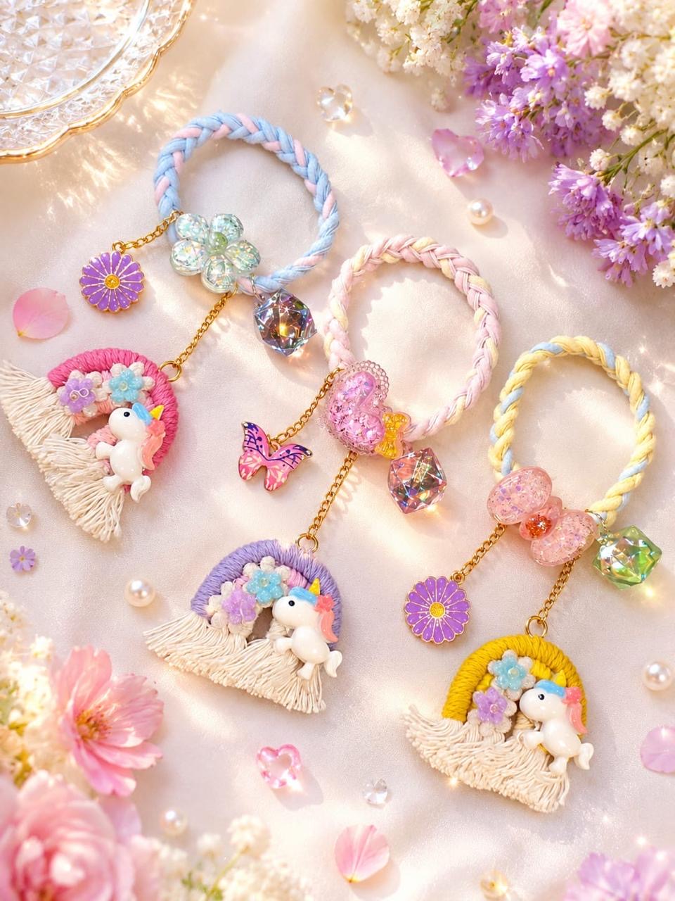 Unicorn Bracelet Rakhi for Girls | Reusable Unicorn Hair Tie Rakhi | Cute Kids Rakhi 2026