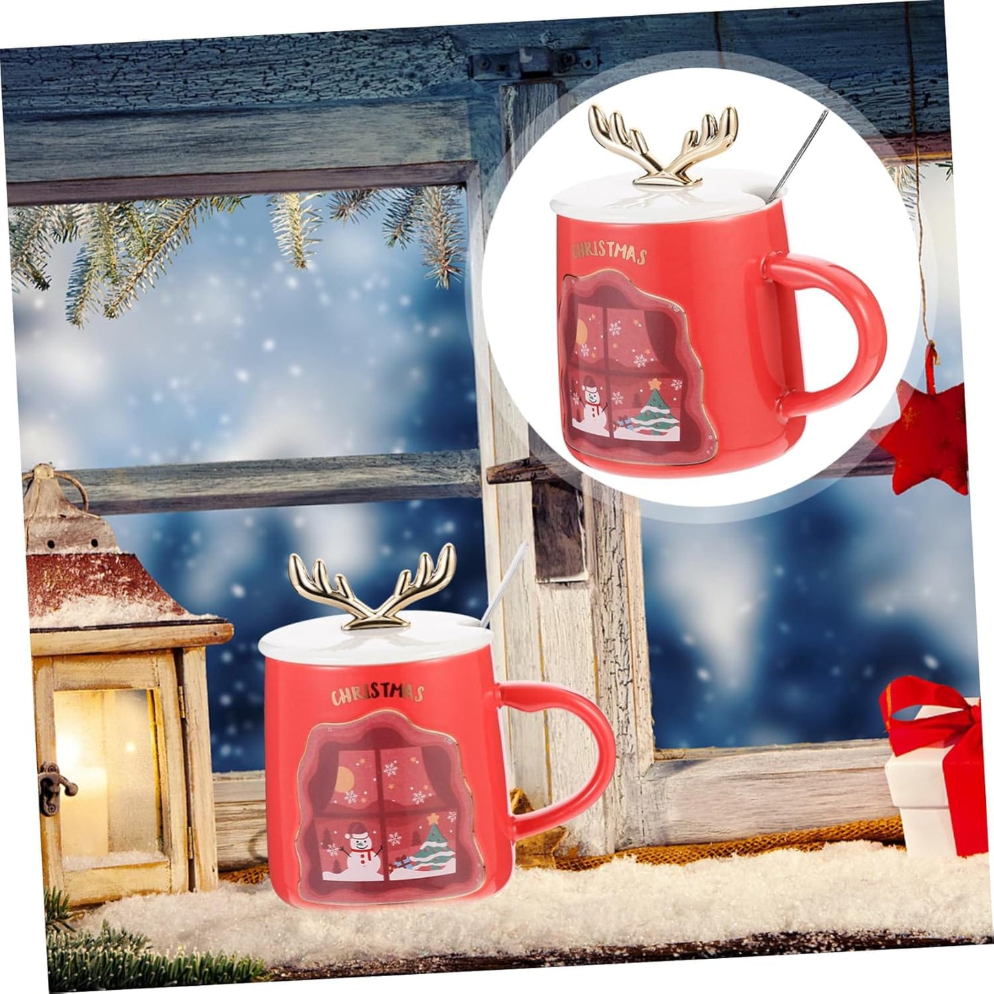 Reindeer Horn 📯 Ceramic Mug