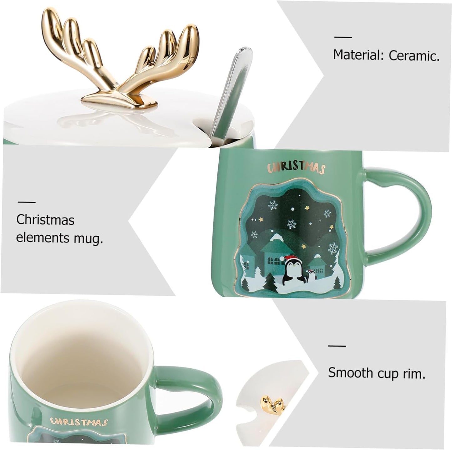 Reindeer Horn 📯 Ceramic Mug