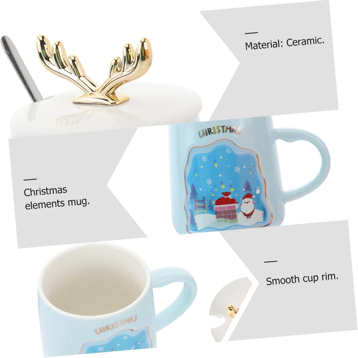 Reindeer Horn 📯 Ceramic Mug