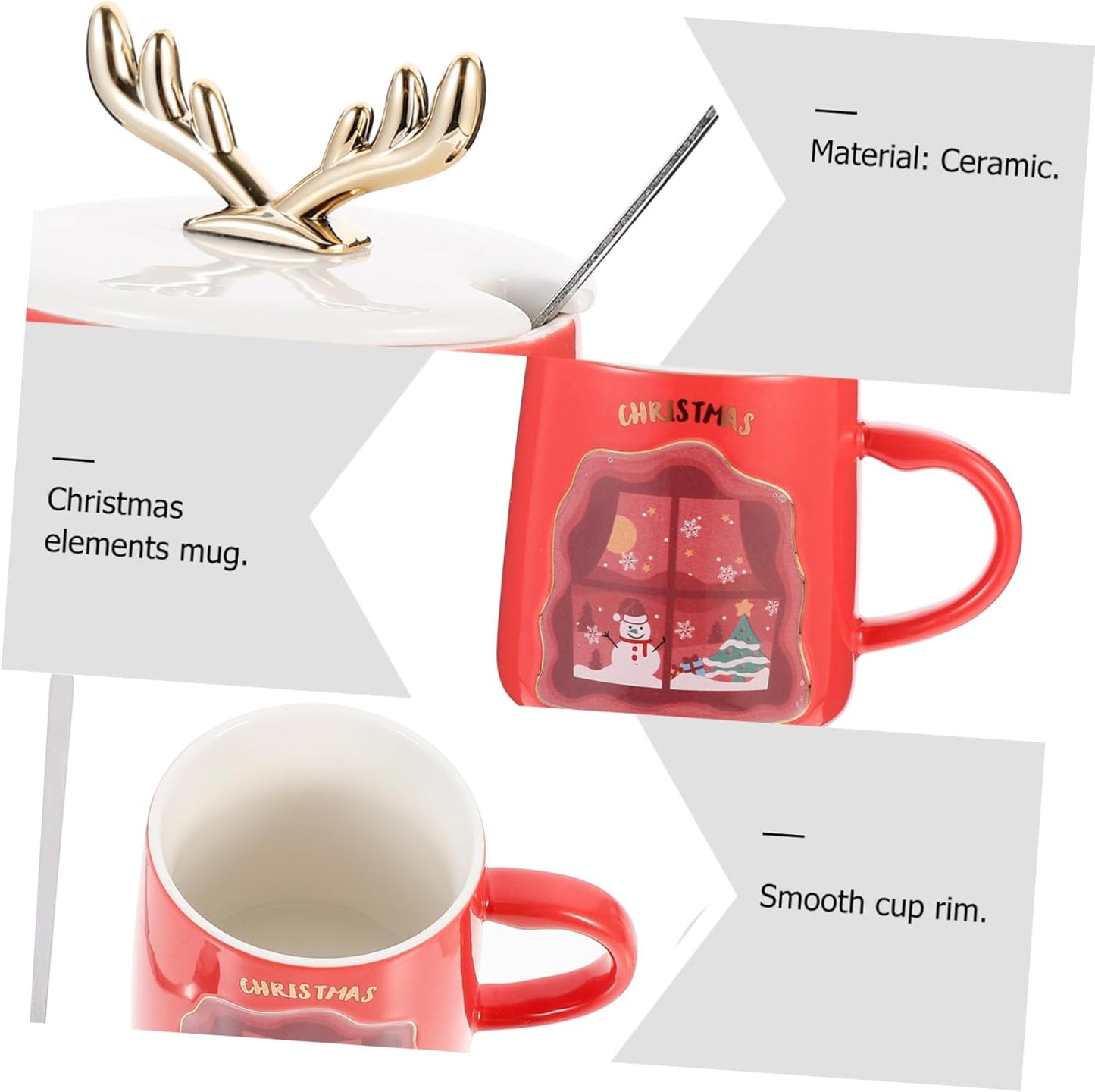 Reindeer Horn 📯 Ceramic Mug