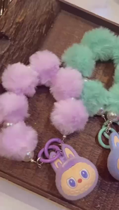 KN-29 🎀 Labubu Bag Charm Bracelet Rakhi for Little Girls – Limited Edition