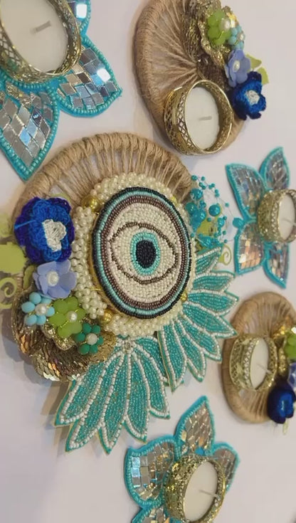 Evil-eye Festive Rangoli Set (6 Pcs)