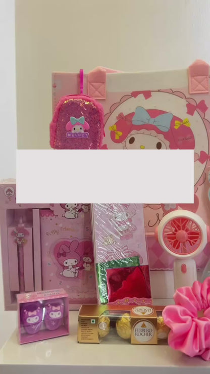 Sanrio My Melody Gift Hamper for Girls | Rakhi Special Kids Hamper 2025 | Kawaii Stationery & DIY Set (Limited Edition)