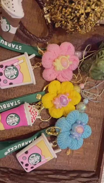 N-09 Starbucks Reusable Keychain Lumba – Quirky Rakhi for Bhabhi & Teen Girls