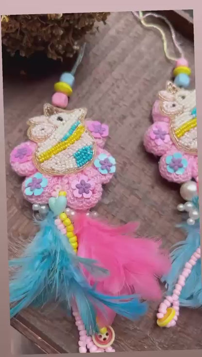 KN-23 Unicorn Lumba Rakhi – Magical & Reusable Rakhi for Girls
