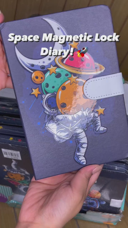 Fancy Unicorn Magnetic Flip Notebook/ Dairy/ Planner A5 Size