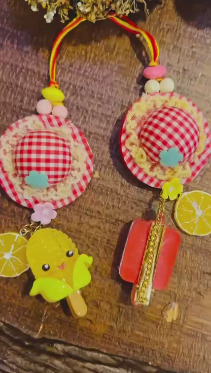 KN-2 Lollies & Corns with Lime – Reusable Hair Clip Lumba Rakhi for Girls
